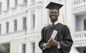 Student graduating